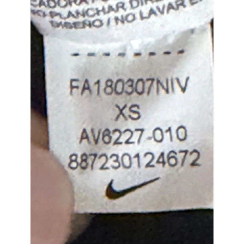 Nike Air Rally Cropped Sweatshirt Black Rose Gold Back Zipper